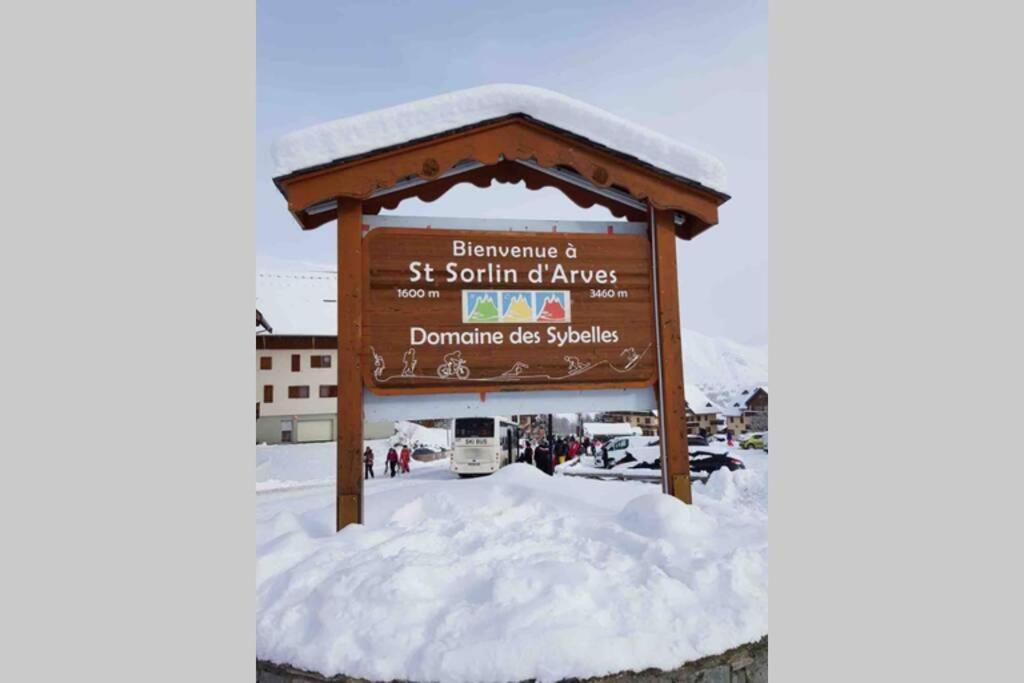 Logement 4/6 Personnes A La Montagne Avec Piscine Apartment Saint-Sorlin-d'Arves Bagian luar foto